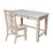 International Concepts Desk, 24 in D X 48 in W X Parawood, Unfinished KOF-72-C47-1 - alternate 1